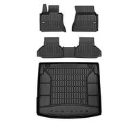 MOTOS Kit de tapis de sol en caoutchouc et tapis de coffre pour BMW X6 F16 2014-2019 Améliorez votre confort de voyage avec tapis antidérapant voiture 3D- Tapis de sol voiture tous temps, protection c