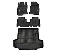MOTOS Kit de tapis de sol en caoutchouc et tapis de coffre pour Chevrolet Captiva I 2006-2018 Améliorez votre confort de voyage avec tapis antidérapant voiture 3D- Tapis de sol voiture tous temps, pro