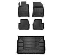 MOTOS Kit de tapis de sol en caoutchouc et tapis de coffre pour Citroen C3 III 2016-2024 Améliorez votre confort de voyage avec tapis antidérapant voiture 3D- Tapis de sol voiture tous temps, protecti