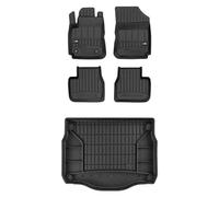MOTOS Kit de tapis de sol en caoutchouc et tapis de coffre pour Citroen C4 Cactus 2014-2020 Améliorez votre confort de voyage avec tapis antidérapant voiture 3D- Tapis de sol voiture tous temps, prote