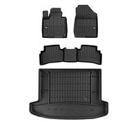 MOTOS Kit de tapis de sol en caoutchouc et tapis de coffre pour Hyundai Tucson IV depuis 2020 Améliorez votre confort de voyage avec tapis antidérapant voiture 3D- Tapis de sol voiture tous temps, pro