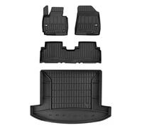MOTOS Kit de tapis de sol en caoutchouc et tapis de coffre pour Kia Carens IV 2013-2019 Améliorez votre confort de voyage avec tapis antidérapant voiture 3D- Tapis de sol voiture tous temps, protectio