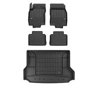 MOTOS Kit de tapis de sol en caoutchouc et tapis de coffre pour Nissan X-Trail III 2017-2021 Améliorez votre confort de voyage avec tapis antidérapant voiture 3D- Tapis de sol voiture tous temps, prot