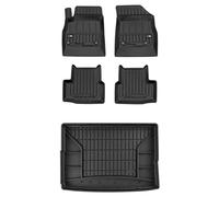 MOTOS Kit de tapis de sol en caoutchouc et tapis de coffre pour Opel Astra K 2015-2022 Améliorez votre confort de voyage avec tapis antidérapant voiture 3D- Tapis de sol voiture tous temps, protection