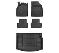MOTOS Kit de tapis de sol en caoutchouc et tapis de coffre pour Renault Megane III 2008-2016 Améliorez votre confort de voyage avec tapis antidérapant voiture 3D- Tapis de sol voiture tous temps, prot