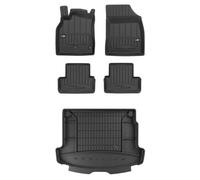 MOTOS Kit de tapis de sol en caoutchouc et tapis de coffre pour Renault Megane III 2008-2016 Améliorez votre confort de voyage avec tapis antidérapant voiture 3D- Tapis de sol voiture tous temps, prot