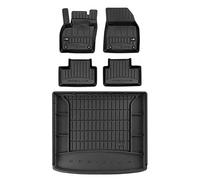 MOTOS Kit de tapis de sol en caoutchouc et tapis de coffre pour Volvo XC40 depuis 2017 Améliorez votre confort de voyage avec tapis antidérapant voiture 3D- Tapis de sol voiture tous temps, protection