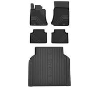 MOTOS Kit de tapis de voiture et de tapis de coffre en caoutchouc pour Alfa Romeo Giulia depuis 2016 Améliorez votre confort de voyage avec tapis antidérapant voiture 3D- Tapis de sol voiture tous tem