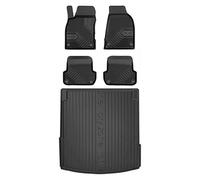 MOTOS Kit de tapis de voiture et de tapis de coffre en caoutchouc pour Audi A4 B7 2004-2008 Améliorez votre confort de voyage avec tapis antidérapant voiture 3D- Tapis de sol voiture tous temps, prote