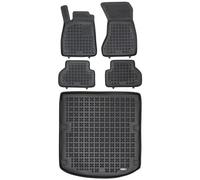 MOTOS Kit de tapis de voiture et de tapis de coffre en caoutchouc pour Audi A4 IV B9 depuis 2015 Améliorez votre confort de voyage avec le tapis antidérapant pour voiture - tapis de sol pour voiture t