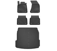 MOTOS Kit de tapis de voiture et de tapis de coffre en caoutchouc pour Audi A8 D4 2009-2017 Améliorez votre confort de voyage avec tapis antidérapant voiture 3D- Tapis de sol voiture tous temps, prote