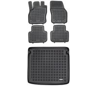 MOTOS Kit de tapis de voiture et de tapis de coffre en caoutchouc pour Audi Q3 II depuis 2019 Améliorez votre confort de voyage avec le tapis antidérapant pour voiture - tapis de sol pour voiture tous