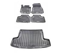 MOTOS Kit de tapis de voiture et de tapis de coffre en caoutchouc pour BMW Serie 3 G21 depuis 2019 Améliorez votre confort de voyage avec le tapis antidérapant pour voiture - tapis de sol pour voiture