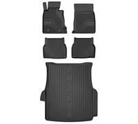 MOTOS Kit de Tapis de Voiture et de Tapis de Coffre en Caoutchouc pour BMW Serie 5 E39 1995-2003 Améliorez Votre Confort de Voyage avec Tapis antidérapant Voiture 3D- Tapis de Sol Voiture Tous Temps,