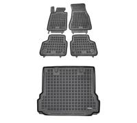 MOTOS Kit de tapis de voiture et de tapis de coffre en caoutchouc pour BMW Serie 5 G31 depuis 2017 Améliorez votre confort de voyage avec le tapis antidérapant pour voiture - tapis de sol pour voiture