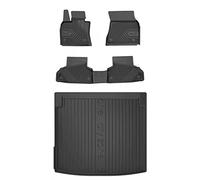 MOTOS Kit de tapis de voiture et de tapis de coffre en caoutchouc pour BMW X6 F16 2014-2019 Améliorez votre confort de voyage avec tapis antidérapant voiture 3D- Tapis de sol voiture tous temps, prote