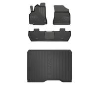 MOTOS Kit de tapis de voiture et de tapis de coffre en caoutchouc pour Citroen Berlingo II 2008-2018 Améliorez votre confort de voyage avec tapis antidérapant voiture 3D- Tapis de sol voiture tous tem