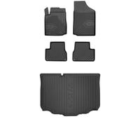 MOTOS Kit de tapis de voiture et de tapis de coffre en caoutchouc pour Citroen C3 I 2002-2009 Améliorez votre confort de voyage avec tapis antidérapant voiture 3D- Tapis de sol voiture tous temps, pro