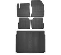 MOTOS Kit de tapis de voiture et de tapis de coffre en caoutchouc pour Citroen e-C4 depuis 2020 Améliorez votre confort de voyage avec tapis antidérapant voiture ElToro- Tapis de sol voiture tous temp