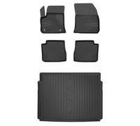 MOTOS Kit de tapis de voiture et de tapis de coffre en caoutchouc pour Citroen e-C4 depuis 2020 Améliorez votre confort de voyage avec tapis antidérapant voiture 3D- Tapis de sol voiture tous temps, p