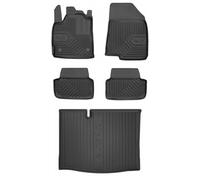 MOTOS Kit de tapis de voiture et de tapis de coffre en caoutchouc pour Dacia Sandero III depuis 2020 Améliorez votre confort de voyage avec tapis antidérapant voiture 3D- Tapis de sol voiture tous tem