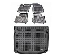 MOTOS Kit de Tapis de Voiture et de Tapis de Coffre en Caoutchouc pour Fiat Tipo Depuis 2016 Améliorez Votre Confort de Voyage avec Le Tapis antidérapant pour Voiture - Tapis de Sol pour Voiture Tous