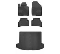 MOTOS Kit de tapis de voiture et de tapis de coffre en caoutchouc pour Hyundai Tucson IV depuis 2020 Améliorez votre confort de voyage avec tapis antidérapant voiture 3D- Tapis de sol voiture tous tem