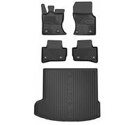 MOTOS Kit de Tapis de Voiture et de Tapis de Coffre en Caoutchouc pour Jaguar F-Pace Depuis 2016 Améliorez Votre Confort de Voyage avec Tapis antidérapant Voiture 3D- Tapis de Sol Voiture Tous Temps,