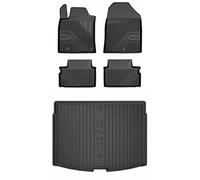 MOTOS Kit de tapis de voiture et de tapis de coffre en caoutchouc pour Kia Ceed III depuis 2018 Améliorez votre confort de voyage avec tapis antidérapant voiture 3D- Tapis de sol voiture tous temps, p