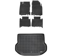 MOTOS Kit de tapis de voiture et de tapis de coffre en caoutchouc pour Lexus NX I 2014-2021 Améliorez votre confort de voyage avec le tapis antidérapant pour voiture - tapis de sol pour voiture tous t