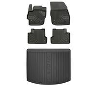 MOTOS Kit de tapis de voiture et de tapis de coffre en caoutchouc pour Mazda 3 II 2008-2013 Améliorez votre confort de voyage avec tapis antidérapant voiture 3D- Tapis de sol voiture tous temps, prote