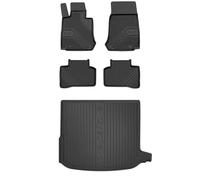MOTOS Kit de Tapis de Voiture et de Tapis de Coffre en Caoutchouc pour Mercedes-Benz GLC C253 2016-2023 Améliorez Votre Confort de Voyage avec Tapis antidérapant Voiture 3D- Tapis de Sol Voiture Tous