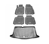 MOTOS Kit de tapis de voiture et de tapis de coffre en caoutchouc pour Nissan Micra V K14 depuis 2016 Améliorez votre confort de voyage avec le tapis antidérapant pour voiture - tapis de sol pour voit