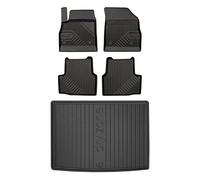 MOTOS Kit de tapis de voiture et de tapis de coffre en caoutchouc pour Opel Astra K 2015-2022 Améliorez votre confort de voyage avec tapis antidérapant voiture 3D- Tapis de sol voiture tous temps, pro