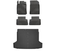 MOTOS Kit de tapis de voiture et de tapis de coffre en caoutchouc pour Peugeot 508 I 2010-2018 Améliorez votre confort de voyage avec tapis antidérapant voiture 3D- Tapis de sol voiture tous temps, pr