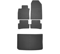 MOTOS Kit de tapis de voiture et de tapis de coffre en caoutchouc pour Renault Clio IV 2012-2020 Améliorez votre confort de voyage avec tapis antidérapant voiture ElToro- Tapis de sol voiture tous tem