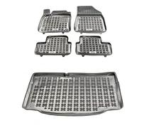 MOTOS Kit de Tapis de Voiture et de Tapis de Coffre en Caoutchouc pour Renault Clio V Depuis 2019 Améliorez Votre Confort de Voyage avec Le Tapis antidérapant pour Voiture - Tapis de Sol pour Voiture