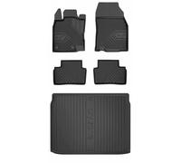 MOTOS Kit de tapis de voiture et de tapis de coffre en caoutchouc pour Renault Kadjar 2015-2022 Améliorez votre confort de voyage avec tapis antidérapant voiture 3D- Tapis de sol voiture tous temps, p