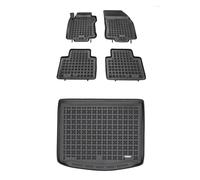 MOTOS Kit de tapis de voiture et de tapis de coffre en caoutchouc pour Renault Koleos II depuis 2016 Améliorez votre confort de voyage avec le tapis antidérapant pour voiture - tapis de sol pour voitu
