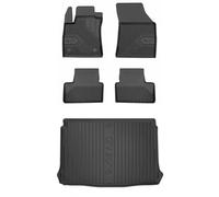 MOTOS Kit de tapis de voiture et de tapis de coffre en caoutchouc pour Renault Megane IV depuis 2016 Améliorez votre confort de voyage avec tapis antidérapant voiture 3D- Tapis de sol voiture tous tem