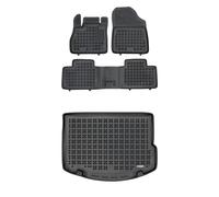 MOTOS Kit de tapis de voiture et de tapis de coffre en caoutchouc pour Renault Scenic IV 2016-2020 Améliorez votre confort de voyage avec le tapis antidérapant pour voiture - tapis de sol pour voiture