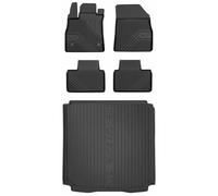MOTOS Kit de tapis de voiture et de tapis de coffre en caoutchouc pour Renault Talisman 2015-2020 Améliorez votre confort de voyage avec tapis antidérapant voiture 3D- Tapis de sol voiture tous temps,