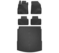 MOTOS Kit de tapis de voiture et de tapis de coffre en caoutchouc pour Renault Talisman 2015-2020 Améliorez votre confort de voyage avec tapis antidérapant voiture 3D- Tapis de sol voiture tous temps,
