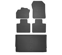 MOTOS Kit de tapis de voiture et de tapis de coffre en caoutchouc pour Renault Zoe depuis 2012 Améliorez votre confort de voyage avec tapis antidérapant voiture ElToro- Tapis de sol voiture tous temps