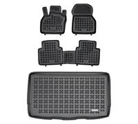 MOTOS Kit de tapis de voiture et de tapis de coffre en caoutchouc pour Renault Zoe depuis 2019 Améliorez votre confort de voyage avec le tapis antidérapant pour voiture - tapis de sol pour voiture tou