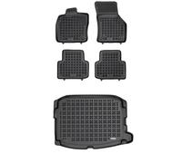 MOTOS Kit de tapis de voiture et de tapis de coffre en caoutchouc pour SEAT Leon IV MK4 depuis 2020 Améliorez votre confort de voyage avec le tapis antidérapant pour voiture - tapis de sol pour voitur
