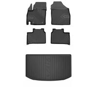 MOTOS Kit de tapis de voiture et de tapis de coffre en caoutchouc pour Suzuki Ignis III depuis 2016 Améliorez votre confort de voyage avec tapis antidérapant voiture 3D- Tapis de sol voiture tous temp