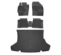 MOTOS Kit de tapis de voiture et de tapis de coffre en caoutchouc pour Toyota Prius III 2009-2015 Améliorez votre confort de voyage avec tapis antidérapant voiture 3D- Tapis de sol voiture tous temps,