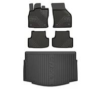 MOTOS Kit de tapis de voiture et de tapis de coffre en caoutchouc pour Volkswagen Golf VII 2012-2020 Améliorez votre confort de voyage avec tapis antidérapant voiture 3D- Tapis de sol voiture tous tem