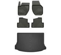 MOTOS Kit de tapis de voiture et de tapis de coffre en caoutchouc pour Volvo V40 II 2012-2019 Améliorez votre confort de voyage avec tapis antidérapant voiture 3D- Tapis de sol voiture tous temps, pro